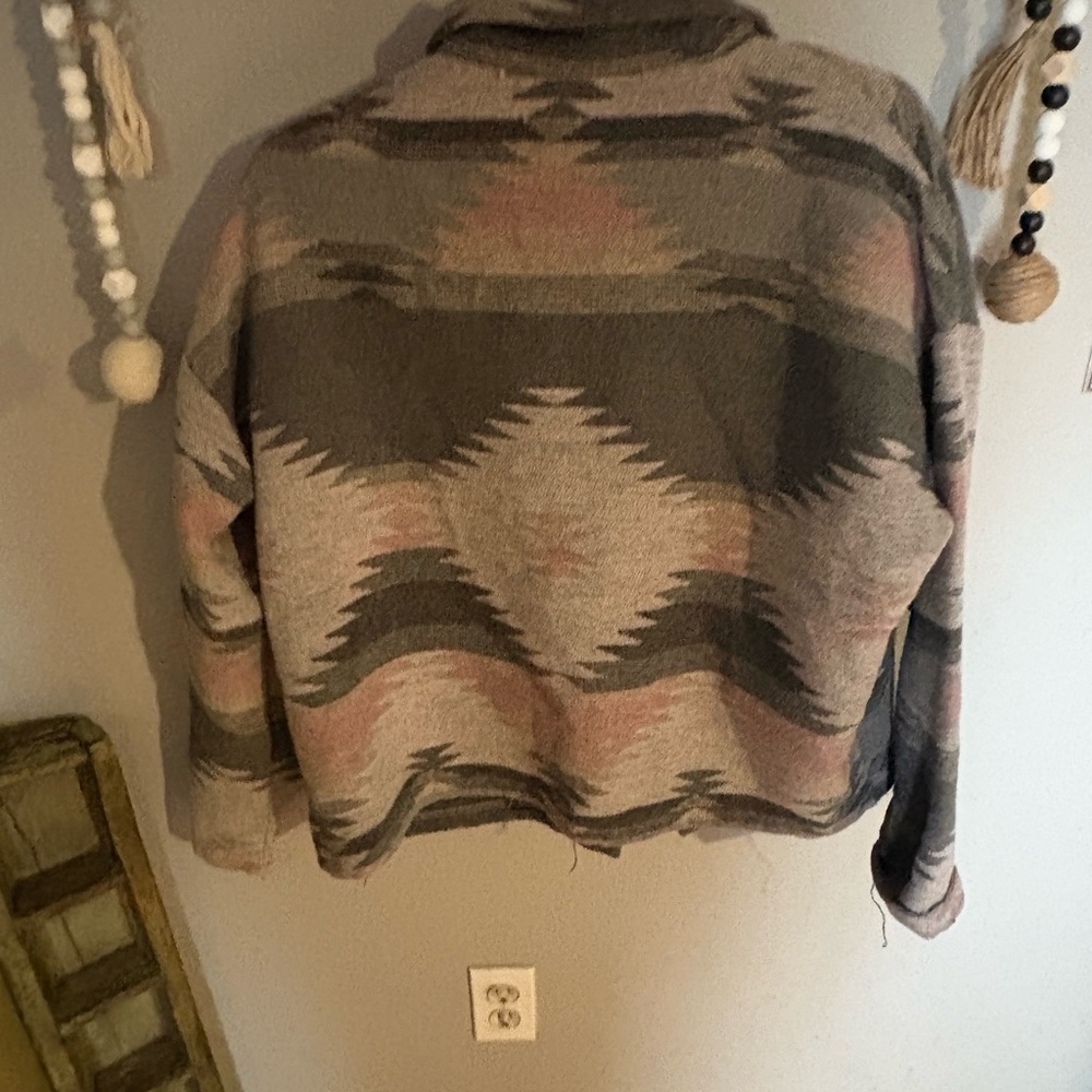 Blue B Aztec Pattern Jacket - image 3